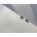 雪粉花 925全純銀貼耳耳環_4