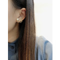 夜月 貼耳後扣式耳環_2