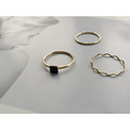 輪廓 不可調式戒指(3個一組)_2