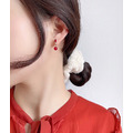 愛戀桃櫻 短款不對稱垂式耳環_3