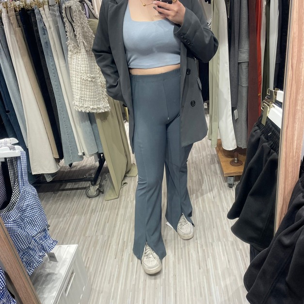 【現貨】薄料顯瘦喇叭褲AS68284A