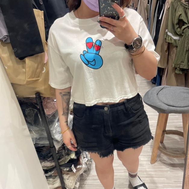 【現貨】自訂版比耶短T恤BS20880605
