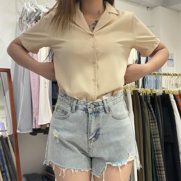 【現貨】破腿牛仔短BS660971696