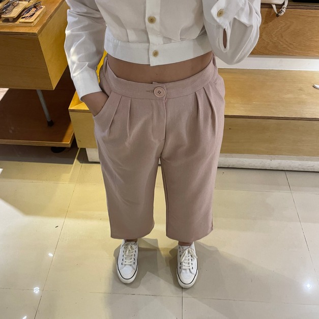 【現貨】打摺西裝褲粉BS21880609
