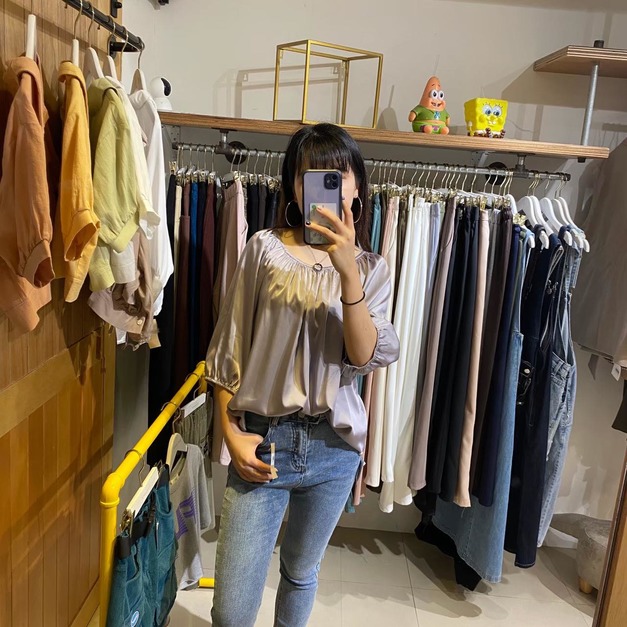 【現貨】一字領滑布衣AS18850A07