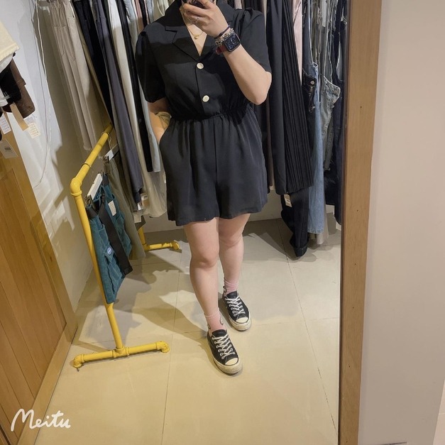 【現貨】縮腰連身短褲AS88181306