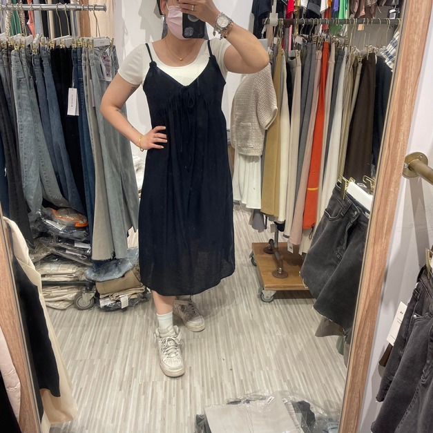 【現貨】渡假風綁帶洋裝AS89599