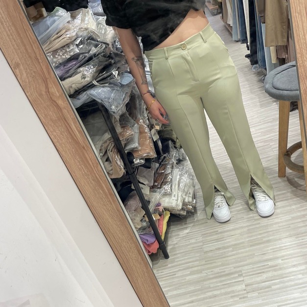 【現貨】前開岔西裝褲AS66290796