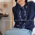 【現貨】刺繡花針織衫