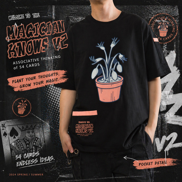 設計師聯名品牌-限量短T  Magician Knows V2