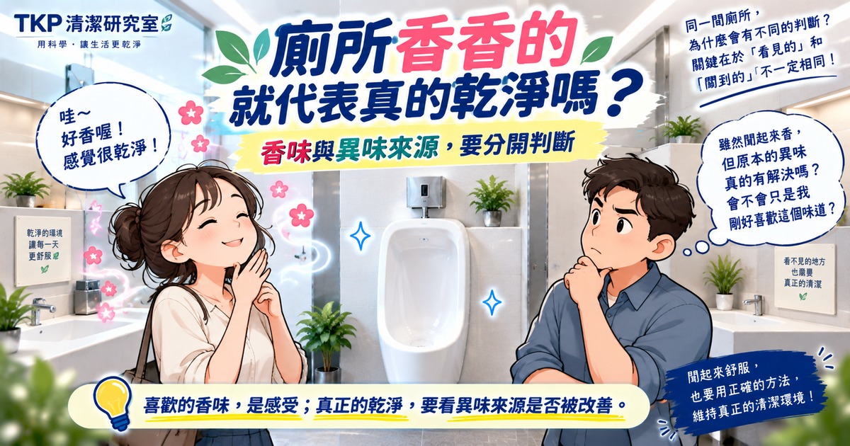 廁所香香的就代表小便斗乾淨嗎?香味與除臭其實是兩件事|TKP清潔研究室