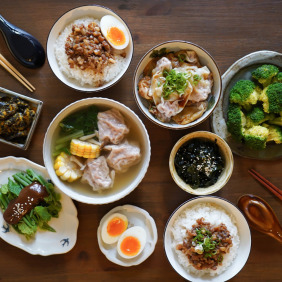 兩個人的下廚｜餛飩小菜組