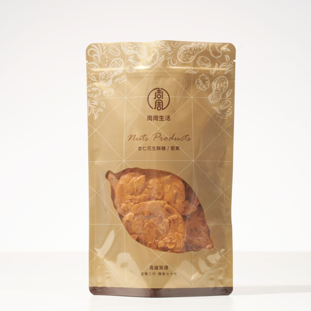 【周周花生糖】杏仁瓦片 200g｜香酥薄脆・手工製作・滿滿杏仁香氣・下午茶點心 伴手禮推薦