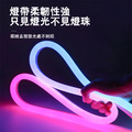 24V跑馬燈條 5公尺 LED柔性燈帶 硅膠線條燈 可彎曲 防水嵌入式 線型軟燈帶 幻彩流水燈 KTV幻彩招牌 戶外條_2