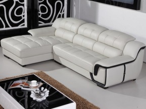 尊王L型高質感皮沙發