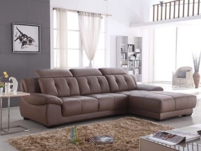捷克功能L型皮沙發