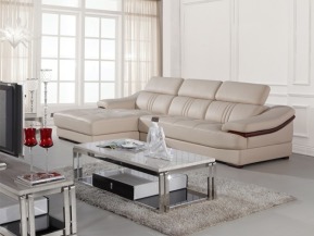 至尊典藏L型實木皮沙發