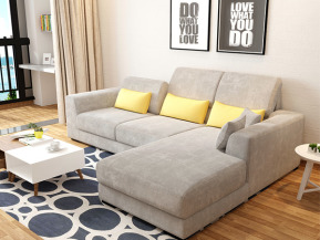 雪之舞多功能L型布沙發