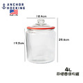 美國anchor 安佳4000cc矽膠圈儲物罐 餅乾罐 玻璃罐 4L 4000ml 飼料罐 玻璃蓋_3
