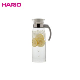 日本 HARIO 耐熱玻璃冷水瓶1400ml (白蓋)