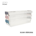 原點居家創意 桌面收納整理玩具零食手飾收納盒 易扣積木3層長收納盒