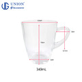 泰國UNION latte 拿鐵杯 340mL 玻璃杯 飲料杯 冰沙杯 馬克杯_6