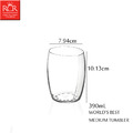 義大利RCR WORLD’S BEST 2入組 無梗酒杯 390mL 紅酒杯 無鉛水晶玻璃杯_1