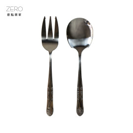 原點居家 不銹鋼餐具 大服務湯匙 大服務叉