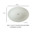 原點居家創意 純白陶瓷橢圓魚盤 橢圓盤 菜盤 12.14吋可選_5