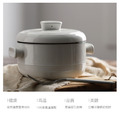 原點居家創意 北歐藍線簡約雙耳湯盅 泡麵碗帶蓋 陶瓷耐熱創意造型有蓋 速食麵碗 家用泡麵湯碗_4