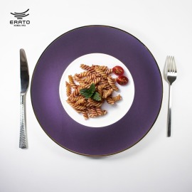 韓國ERATO 無光淺盤4色 西餐盤 陶瓷盤 餐盤 12吋