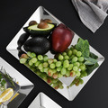 原點居家創意 歐風鏡面不鏽鋼托盤 水果盤 置物盤 長方盤 30*20cm_5