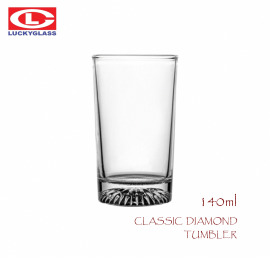 泰國LUCKY Classic Diamond Tumbler 140mL 經典鑽底直杯 果汁杯 酒杯 水杯 飲料杯