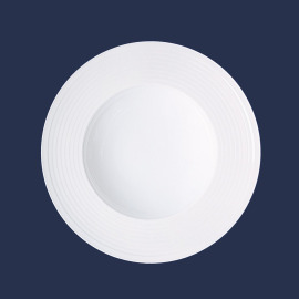 CK全國瓷器 橫紋義大利麵盤 圓深盤 沙拉盤 濃湯盤 菜盤 陶瓷盤 11吋 12吋