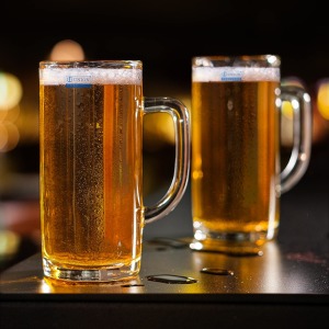 【泰國UNION】直線啤酒杯 380ml 酒杯 飲料杯 水杯 玻璃馬克杯 玻璃杯