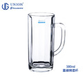 【泰國UNION】直線啤酒杯 380ml 酒杯 飲料杯 水杯 玻璃馬克杯 玻璃杯_1