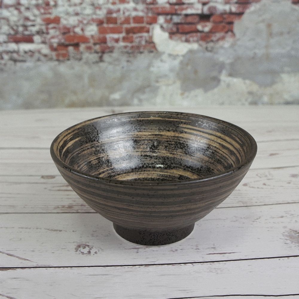 ZERO原點居家 日本製 日本碗 日式淺缽 深井黑旋風 砂地藍流 大茶井至福黑碗 飯碗 湯碗 麵碗 餐碗 淺缽 陶瓷碗