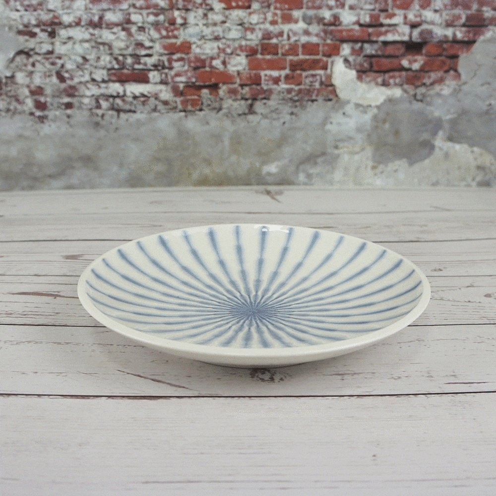 ZERO原點居家 日本製 日本盤 焦點淺盤 風雲圓盤 夜風圓盤 淺盤 圓盤 餐盤 十草 螺旋紋 復古懷舊 陶瓷盤