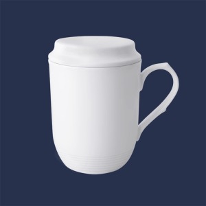 【CK全國瓷器】馬克杯系列 馬克杯三件組 茶杯三件組 395mL 陶瓷茶杯 泡茶杯 茶杯 蓋杯