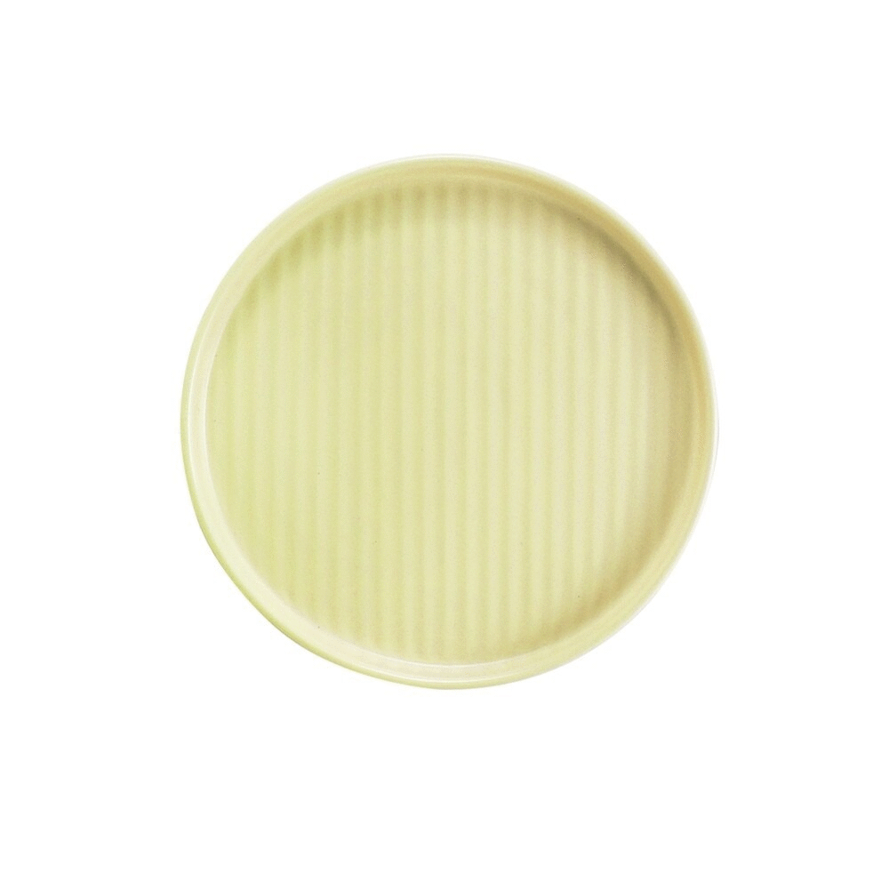 【韓國ERATO】馬卡龍色系 條紋牛排盤 圓形早餐盤 簡餐盤 大圓盤 餐盤 四色任選