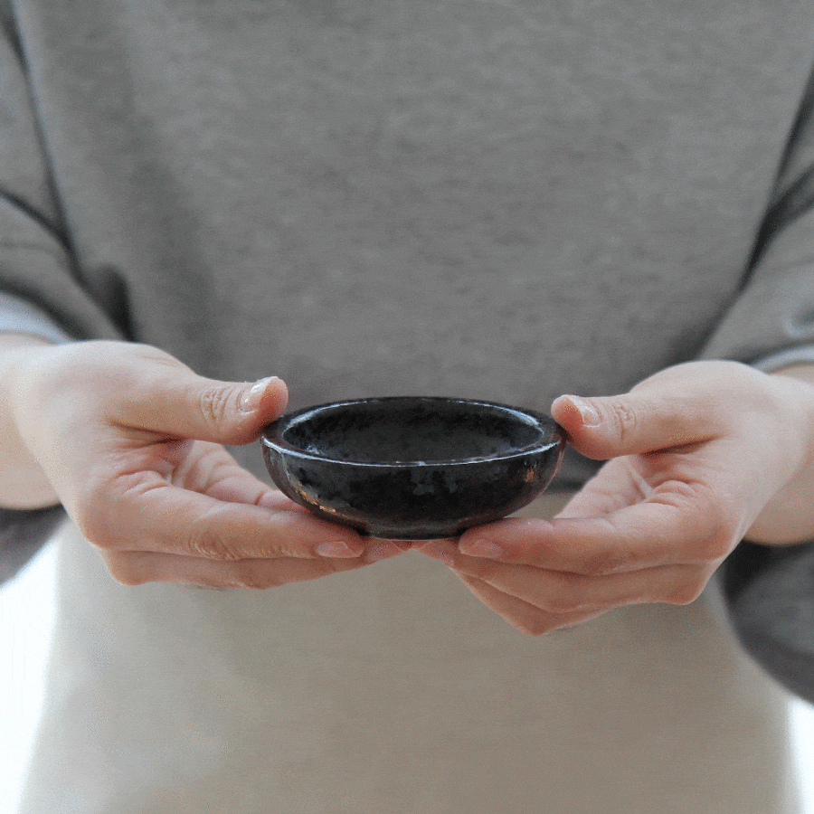 【韓國ERATO】黑雲系列 鼓型矮碗 韓式餐具 醬油碟 醬料碟 小菜碟 前菜 小碟 陶瓷矮碗 陶瓷盤 陶瓷碗