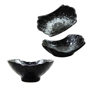 【韓國ERATO】 黑雲系列-造型碗 5吋 彩紋碗/雙佛碗 點心碗 甜點 甜品 小菜碗 小菜碟 涼菜碟 小碟