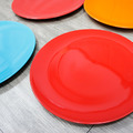 ZERO原點居家 精緻圓盤 20cm 27cm 彩色圓盤 菜盤 餐盤 點心盤 水果盤 素色瓷盤 純色瓷盤 過年紅盤_6