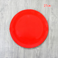 ZERO原點居家 精緻圓盤 20cm 27cm 彩色圓盤 菜盤 餐盤 點心盤 水果盤 素色瓷盤 純色瓷盤 過年紅盤_17