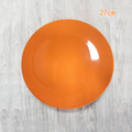 ZERO原點居家 精緻圓盤 20cm 27cm 彩色圓盤 菜盤 餐盤 點心盤 水果盤 素色瓷盤 純色瓷盤 過年紅盤_18