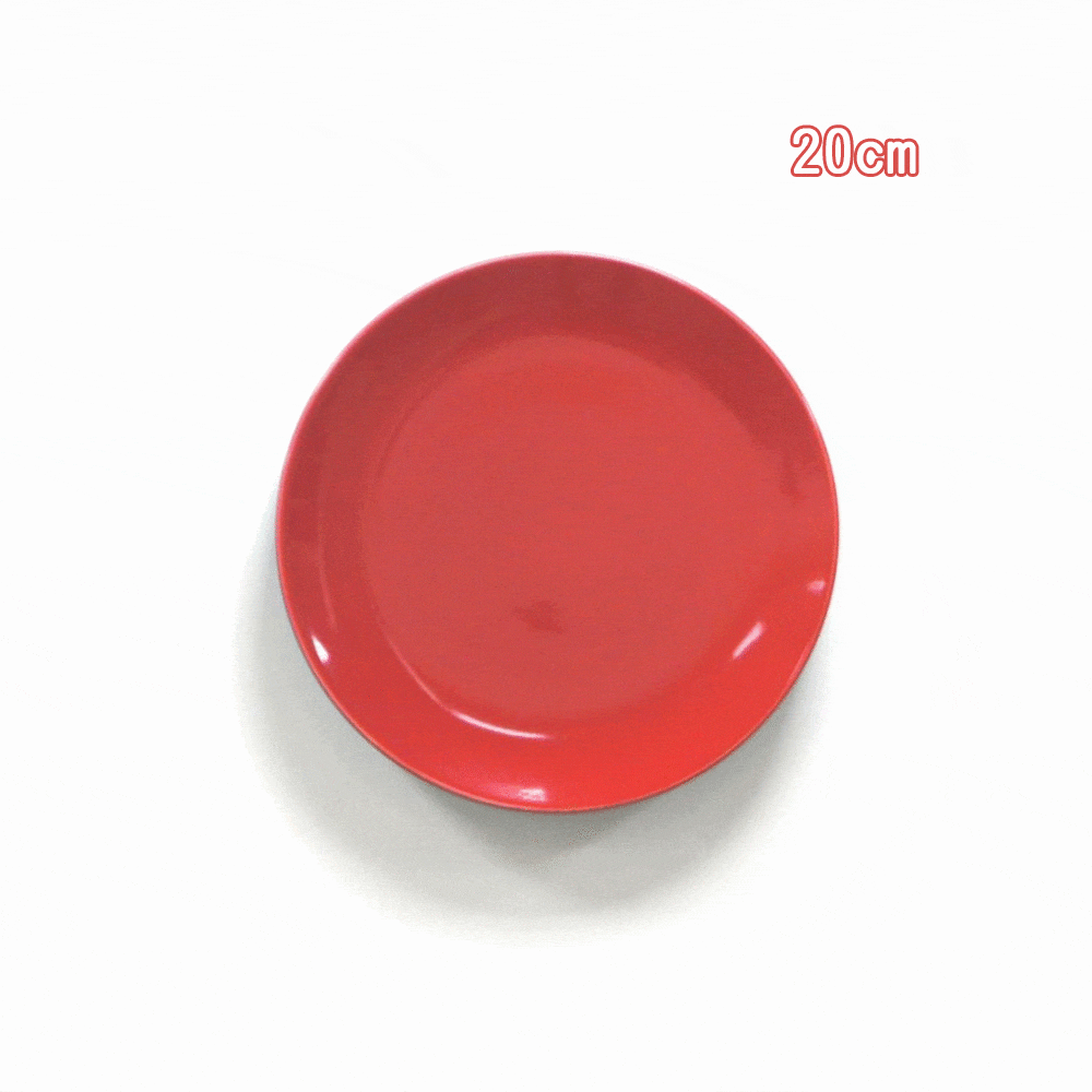 ZERO原點居家 精緻圓盤 20cm 27cm 彩色圓盤 菜盤 餐盤 點心盤 水果盤 素色瓷盤 純色瓷盤 過年紅盤