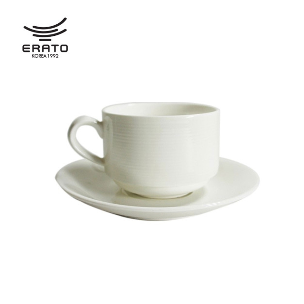 【韓國ERATO】漢斯條紋 可疊咖啡杯盤組 170mL 170cc 咖啡杯盤 咖啡杯 花茶杯盤 花茶杯