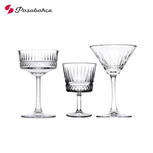 【Pasabahce】ELYSIA 艾莉希亞 雕花高腳杯 馬丁尼杯 220mL 香檳杯 雞尾酒杯 260mL 調酒杯
