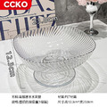 【CCKO】輕奢時尚 高腳水果盤 糖果盤 乾果盤 零食盤 餅乾盤 瀝水盤 高腳果盤 2款3色任選_16
