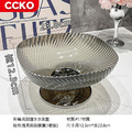 【CCKO】輕奢時尚 高腳水果盤 糖果盤 乾果盤 零食盤 餅乾盤 瀝水盤 高腳果盤 2款3色任選_15